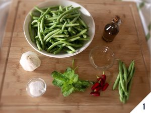 ingredienti insalata di fagiolini