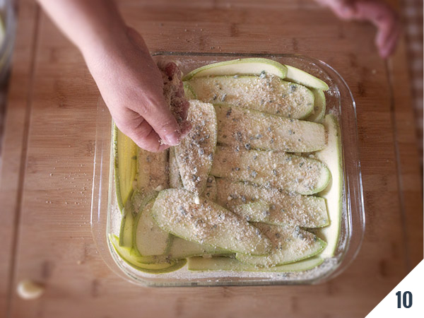 procedimento parmigiana di zucchine - calabria nel piatto